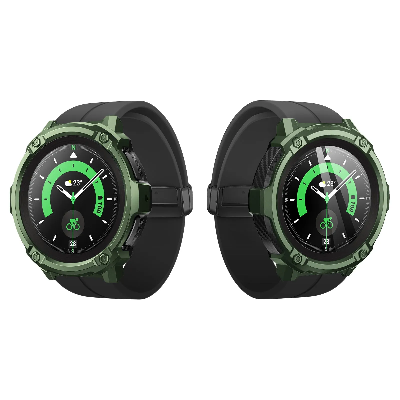 #1 Best Seller: Galaxy Watch5 Pro 45mm Unicorn Beetle Rugged Case with Glass Screen Protectors-Dark Green  Almost Gone!