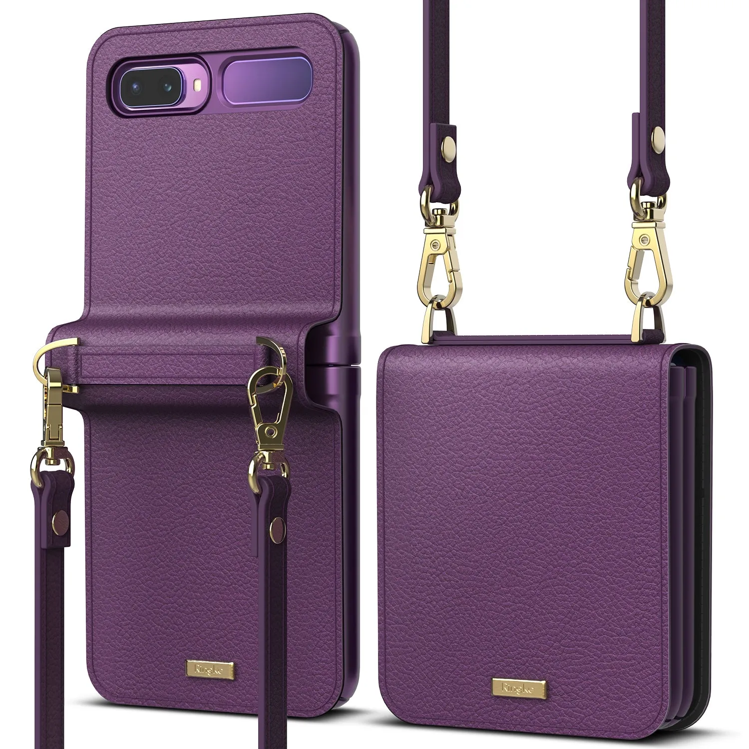 #1 Best Seller: Galaxy Z Flip Case | Folio Signature Purple  Today Only!