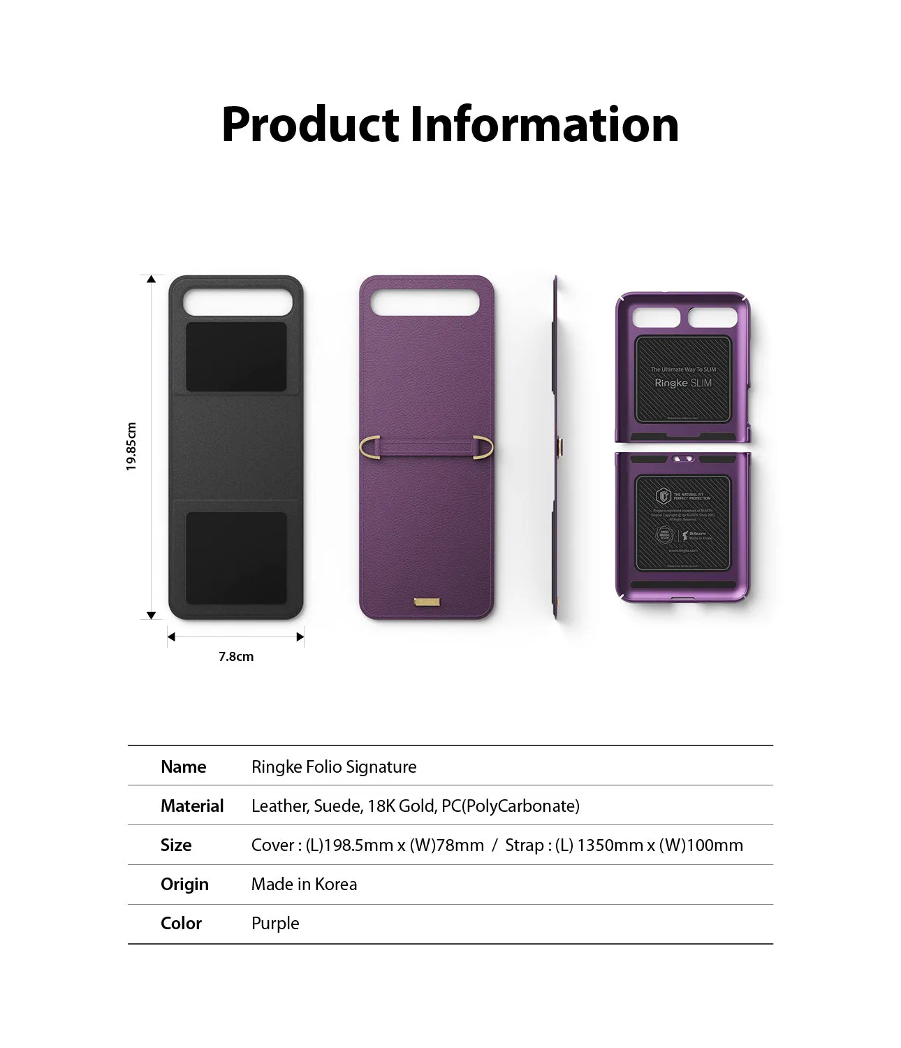 #1 Best Seller: Galaxy Z Flip Case | Folio Signature Purple  Today Only!