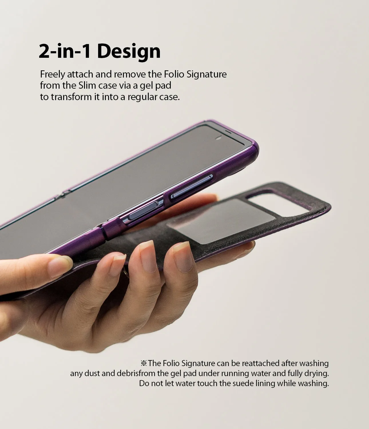 #1 Best Seller: Galaxy Z Flip Case | Folio Signature Purple  Today Only!