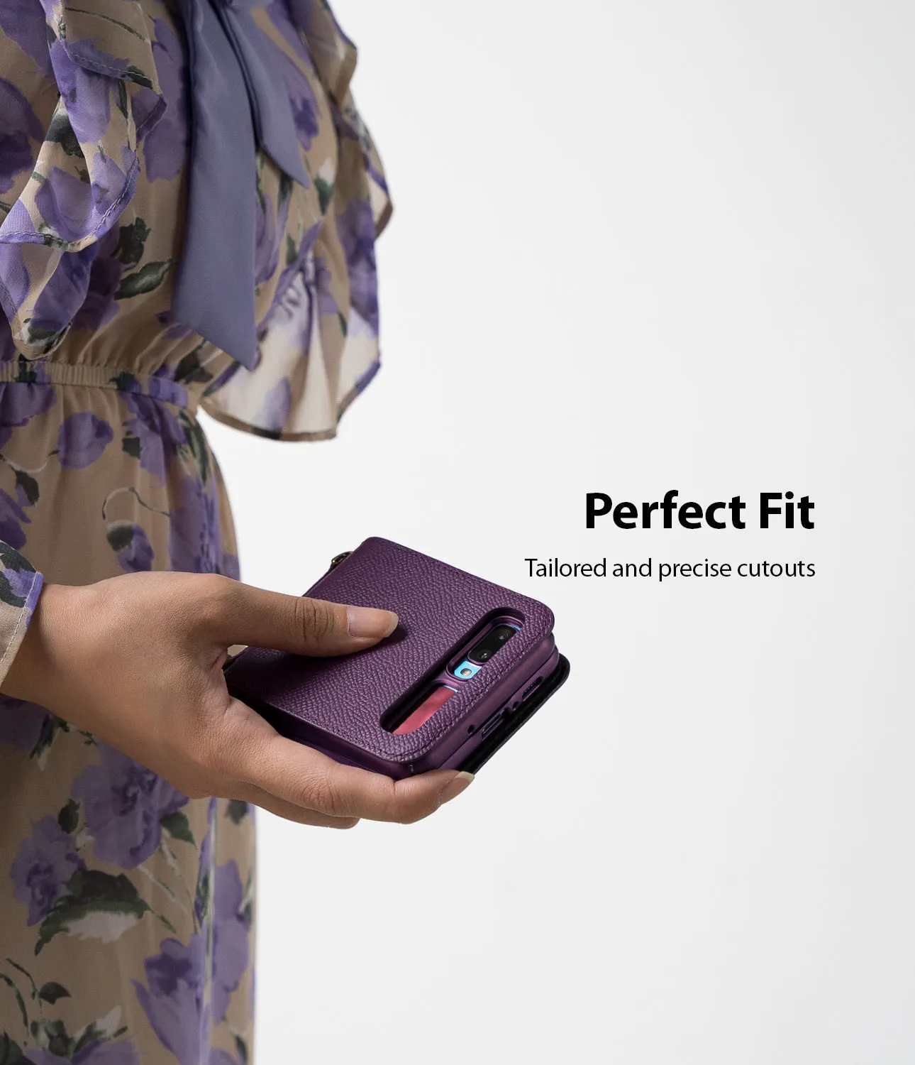 #1 Best Seller: Galaxy Z Flip Case | Folio Signature Purple  Today Only!