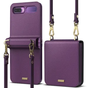 #1 Best Seller: Galaxy Z Flip Case | Folio Signature Purple  Today Only!