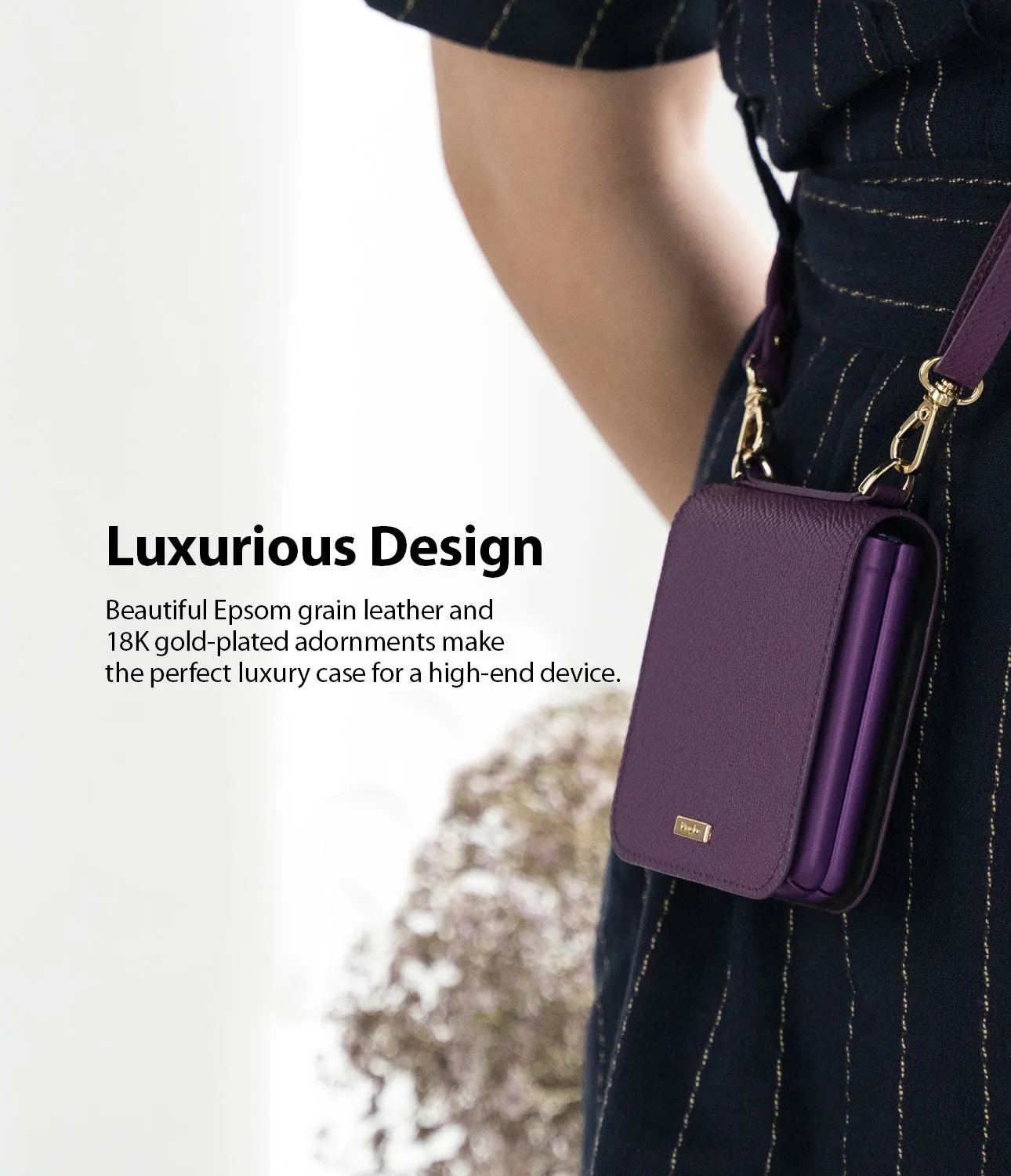 #1 Best Seller: Galaxy Z Flip Case | Folio Signature Purple  Today Only!