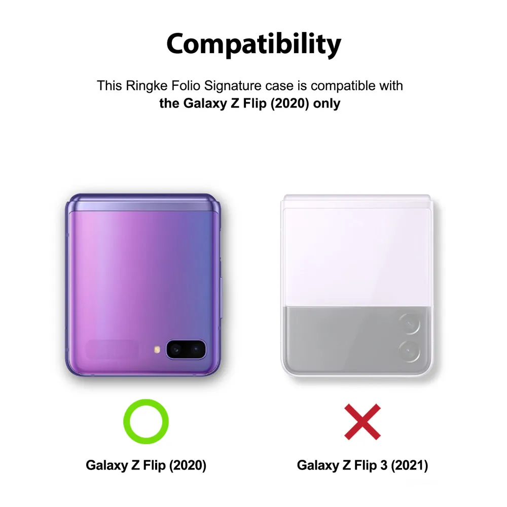#1 Best Seller: Galaxy Z Flip Case | Folio Signature Purple  Today Only!