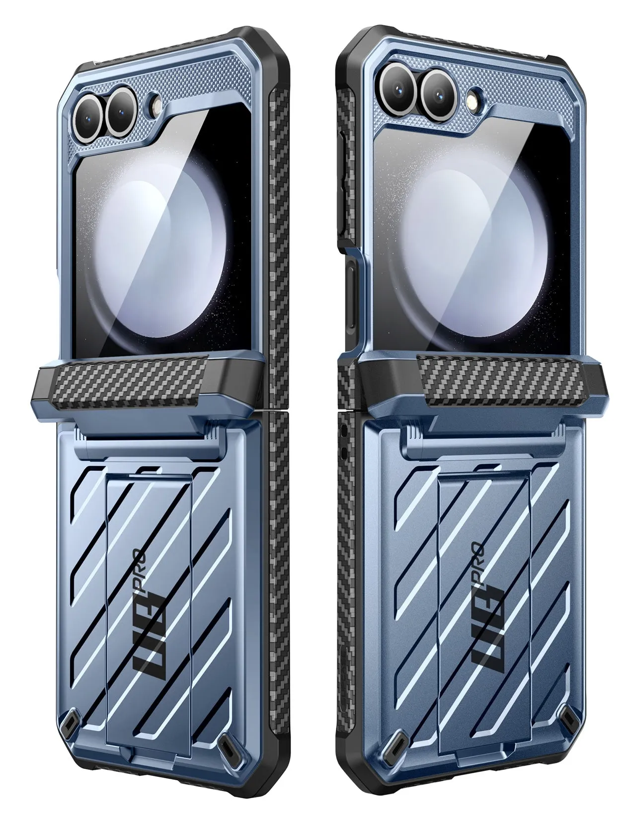 #1 Best Seller: Galaxy Z Flip6 Unicorn Beetle PRO Rugged Case with Belt Clip-Metallic Blue  Limited Stock!