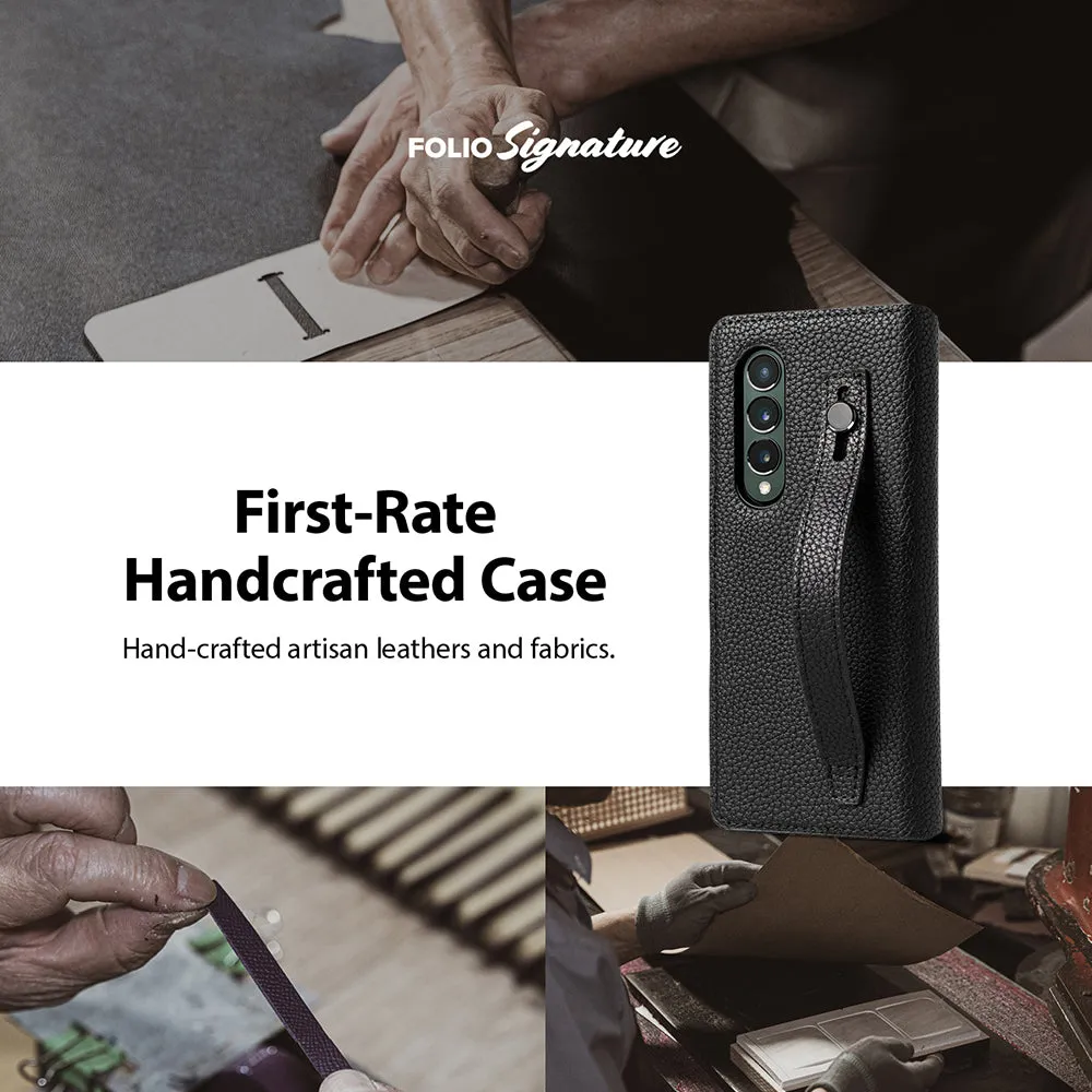 #1 Best Seller: Galaxy Z Fold 3 Case | Folio Signature EZ Strap  Limited Release!