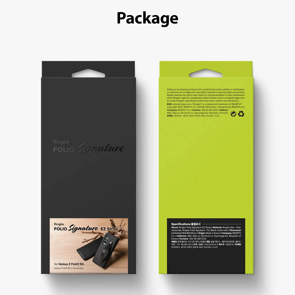 #1 Best Seller: Galaxy Z Fold 3 Case | Folio Signature EZ Strap  Limited Release!