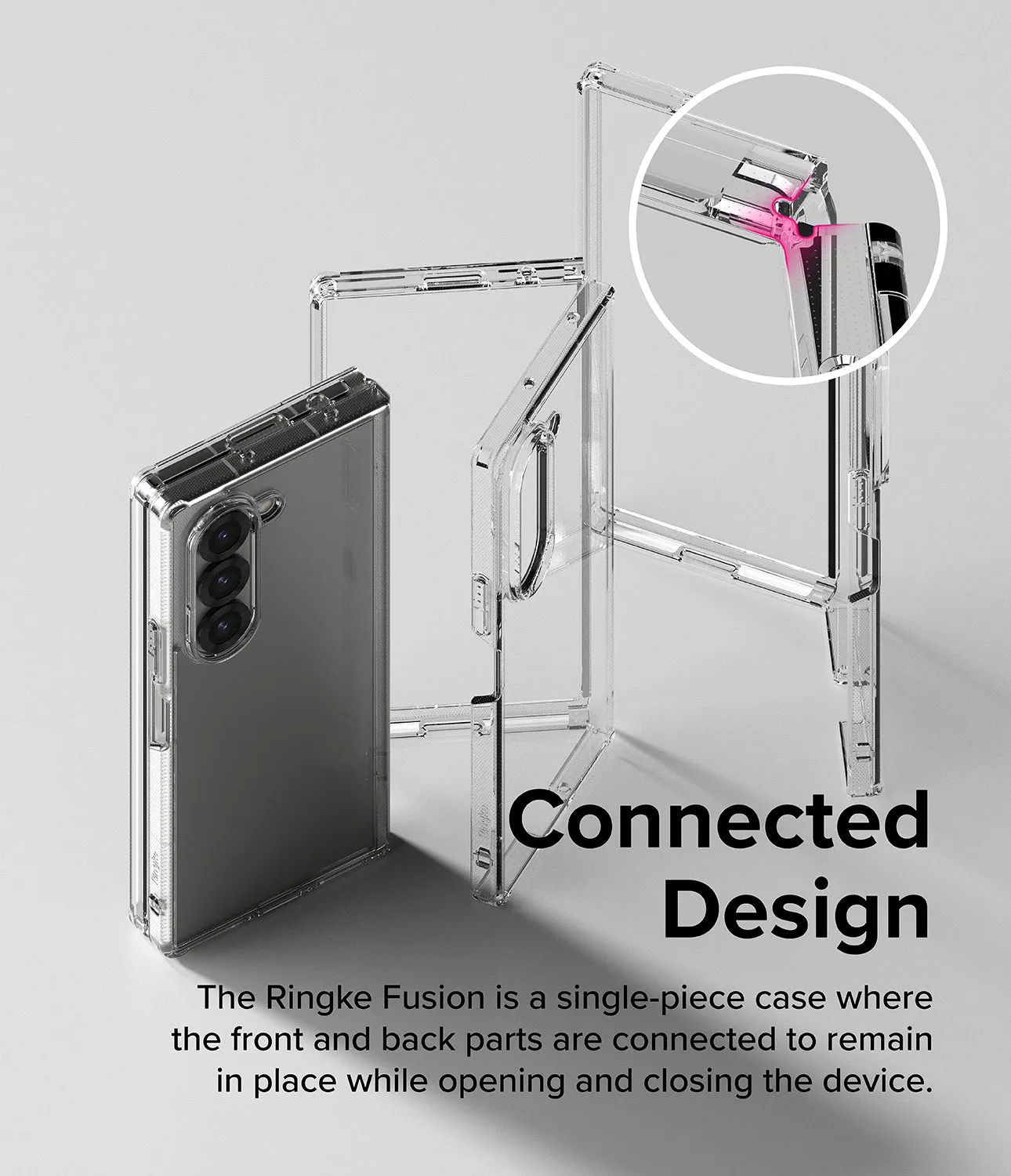 #1 Best Seller: Galaxy Z Fold 6 Case | Fusion - Clear  Almost Gone!