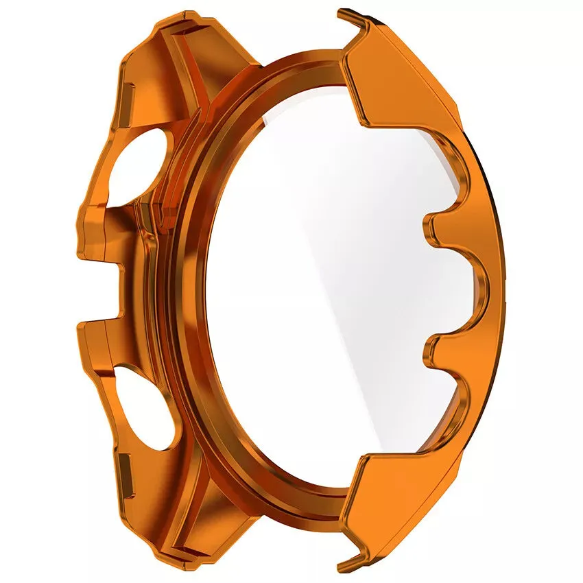 #1 Best Seller: Garmin Fenix 8 - 47mm SOLAR Hard Case with Glass (Orange/Green)  Going Fast!