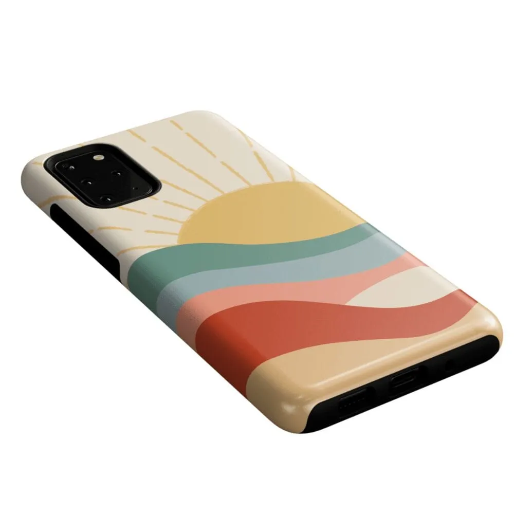 #1 Best Seller: Here Comes the Sun | Colorblock Sunset Samsung Case  Limited Release!