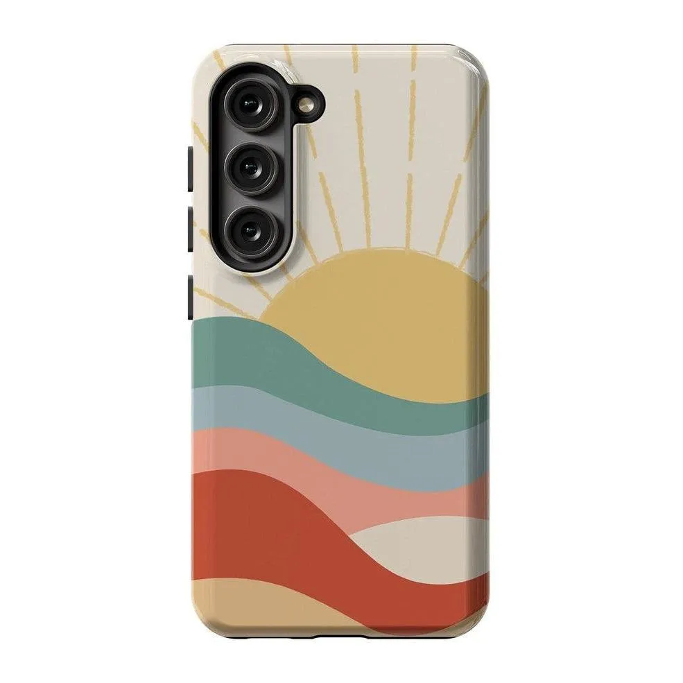 #1 Best Seller: Here Comes the Sun | Colorblock Sunset Samsung Case  Limited Release!