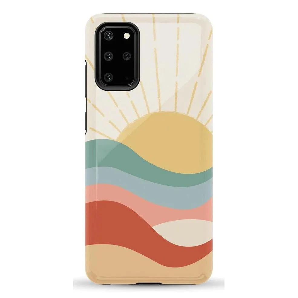 #1 Best Seller: Here Comes the Sun | Colorblock Sunset Samsung Case  Limited Release!
