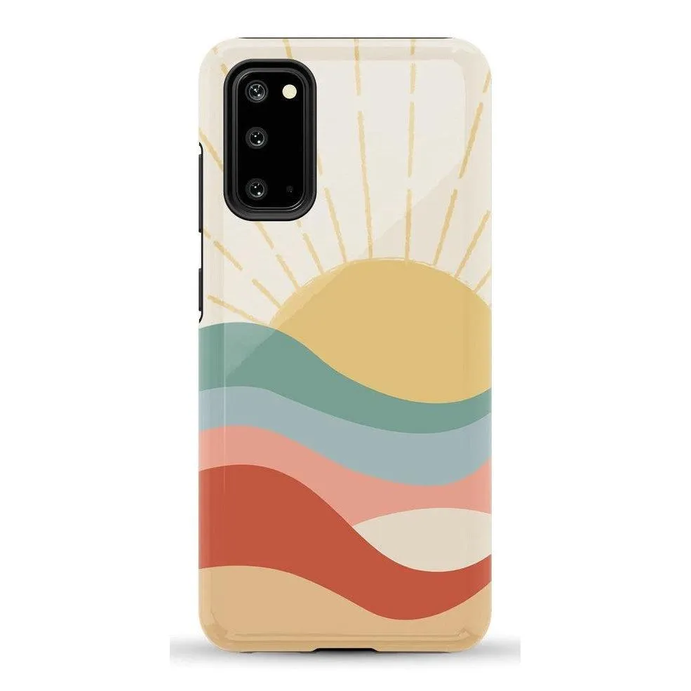 #1 Best Seller: Here Comes the Sun | Colorblock Sunset Samsung Case  Limited Release!