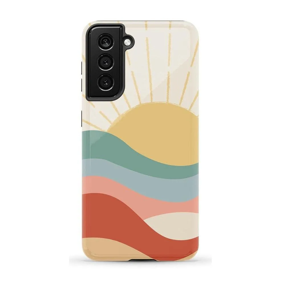 #1 Best Seller: Here Comes the Sun | Colorblock Sunset Samsung Case  Limited Release!