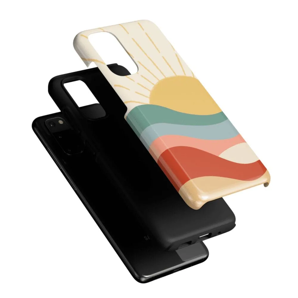 #1 Best Seller: Here Comes the Sun | Colorblock Sunset Samsung Case  Limited Release!