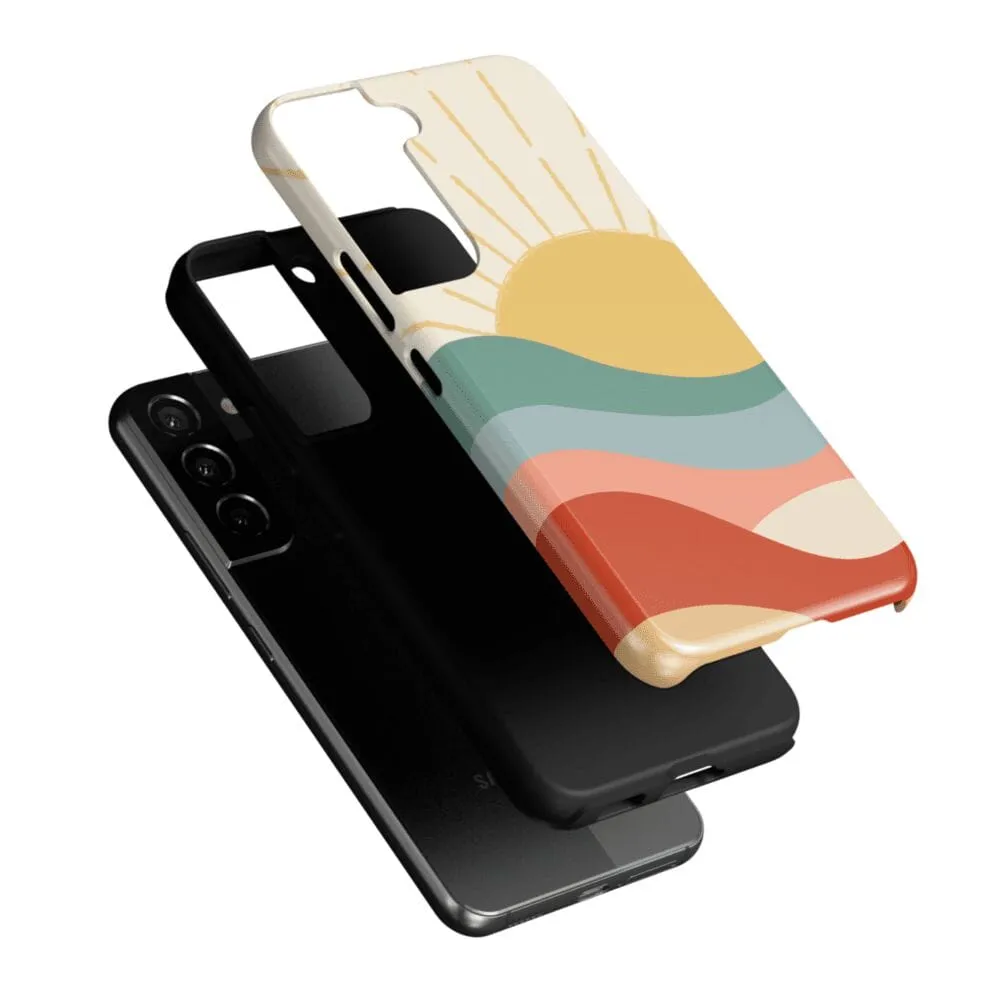 #1 Best Seller: Here Comes the Sun | Colorblock Sunset Samsung Case  Limited Release!