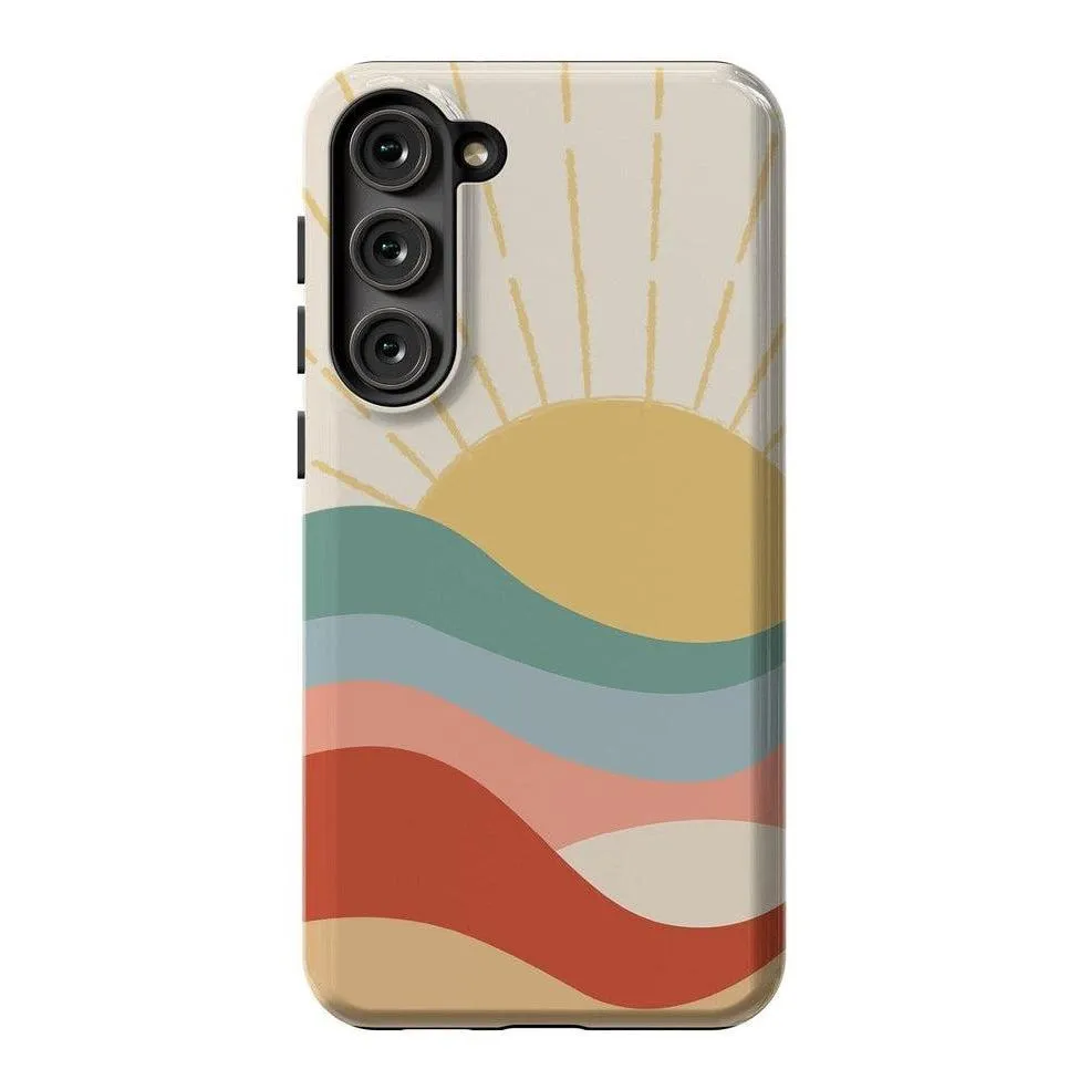 #1 Best Seller: Here Comes the Sun | Colorblock Sunset Samsung Case  Limited Release!