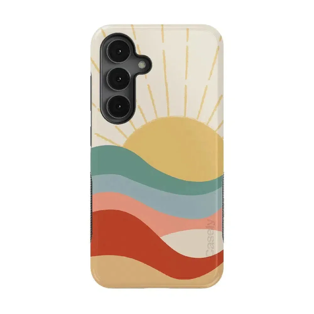 #1 Best Seller: Here Comes the Sun | Colorblock Sunset Samsung Case  Limited Release!