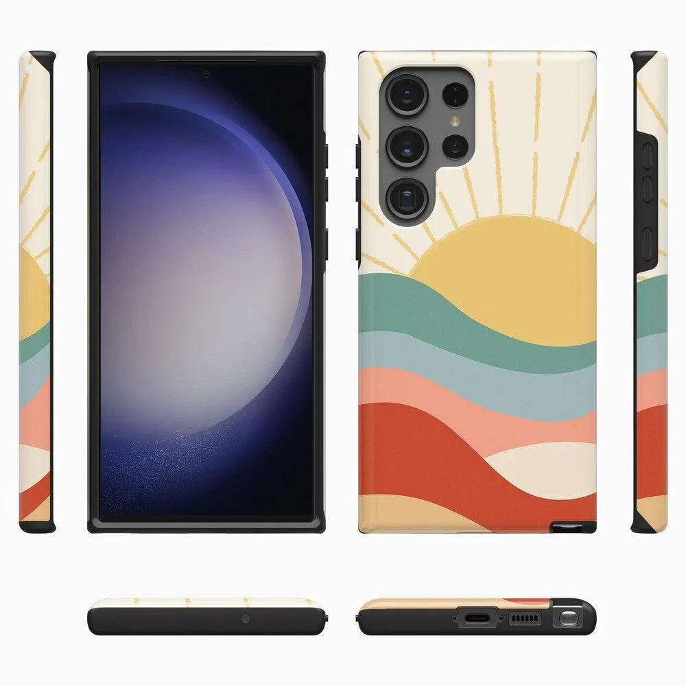 #1 Best Seller: Here Comes the Sun | Colorblock Sunset Samsung Case  Limited Release!