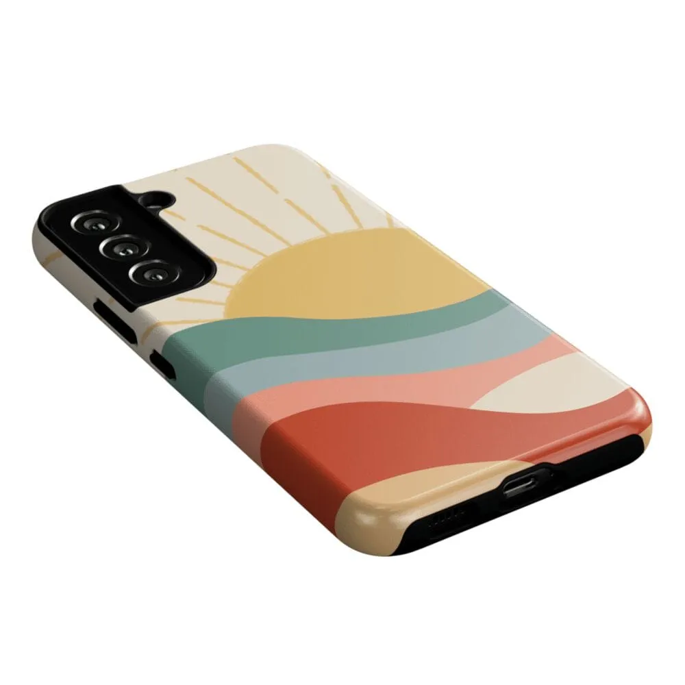 #1 Best Seller: Here Comes the Sun | Colorblock Sunset Samsung Case  Limited Release!