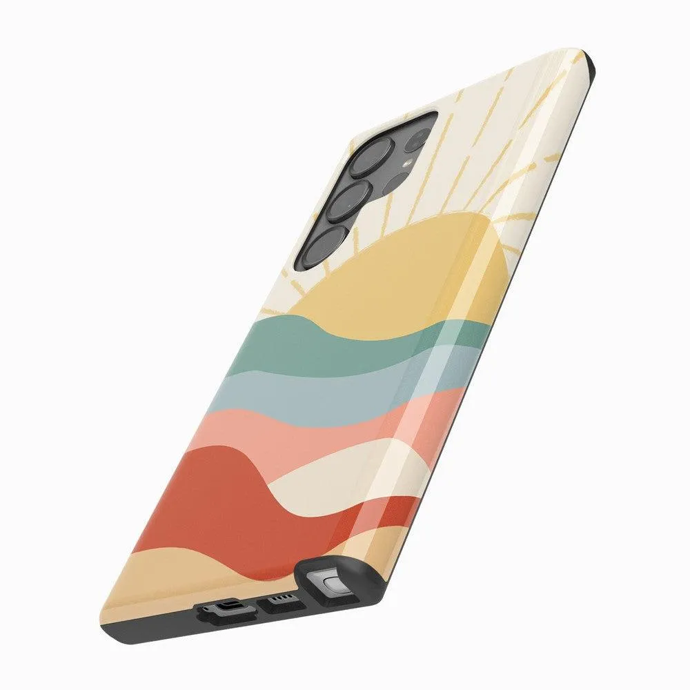 #1 Best Seller: Here Comes the Sun | Colorblock Sunset Samsung Case  Limited Release!