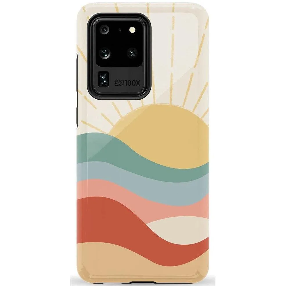 #1 Best Seller: Here Comes the Sun | Colorblock Sunset Samsung Case  Limited Release!