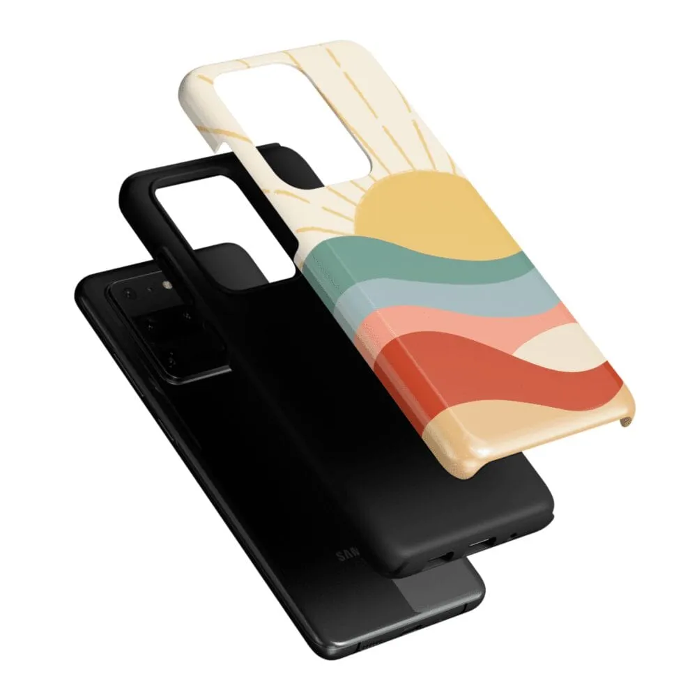 #1 Best Seller: Here Comes the Sun | Colorblock Sunset Samsung Case  Limited Release!
