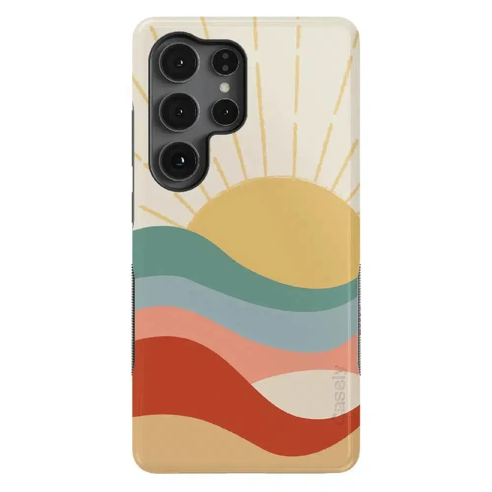 #1 Best Seller: Here Comes the Sun | Colorblock Sunset Samsung Case  Limited Release!