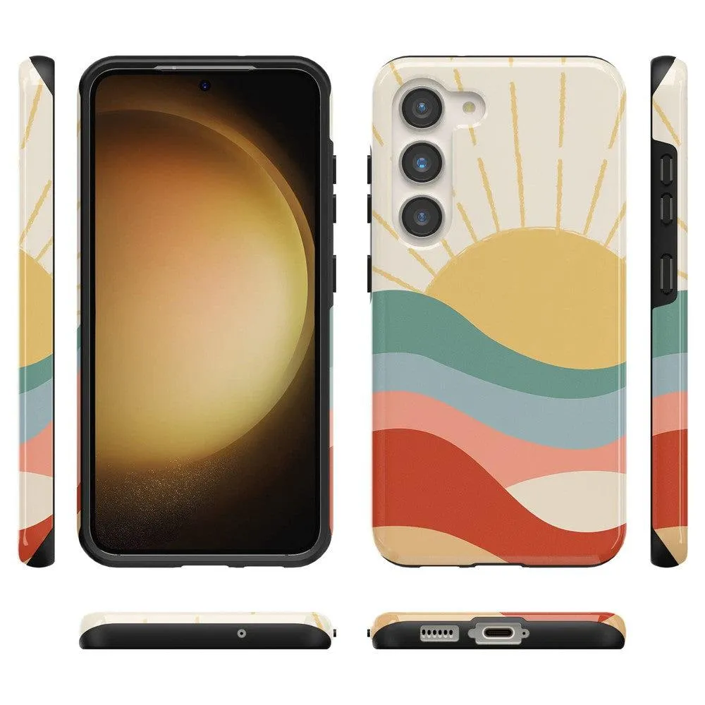 #1 Best Seller: Here Comes the Sun | Colorblock Sunset Samsung Case  Limited Release!