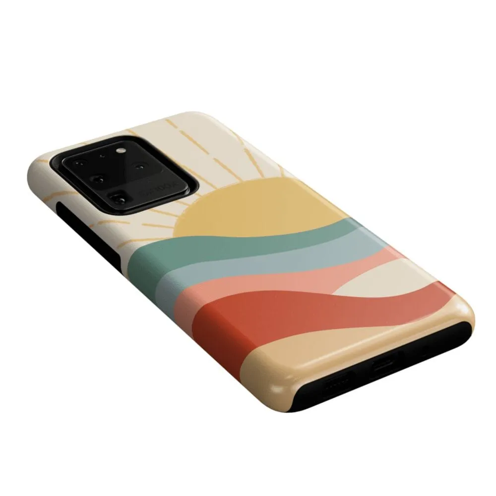 #1 Best Seller: Here Comes the Sun | Colorblock Sunset Samsung Case  Limited Release!