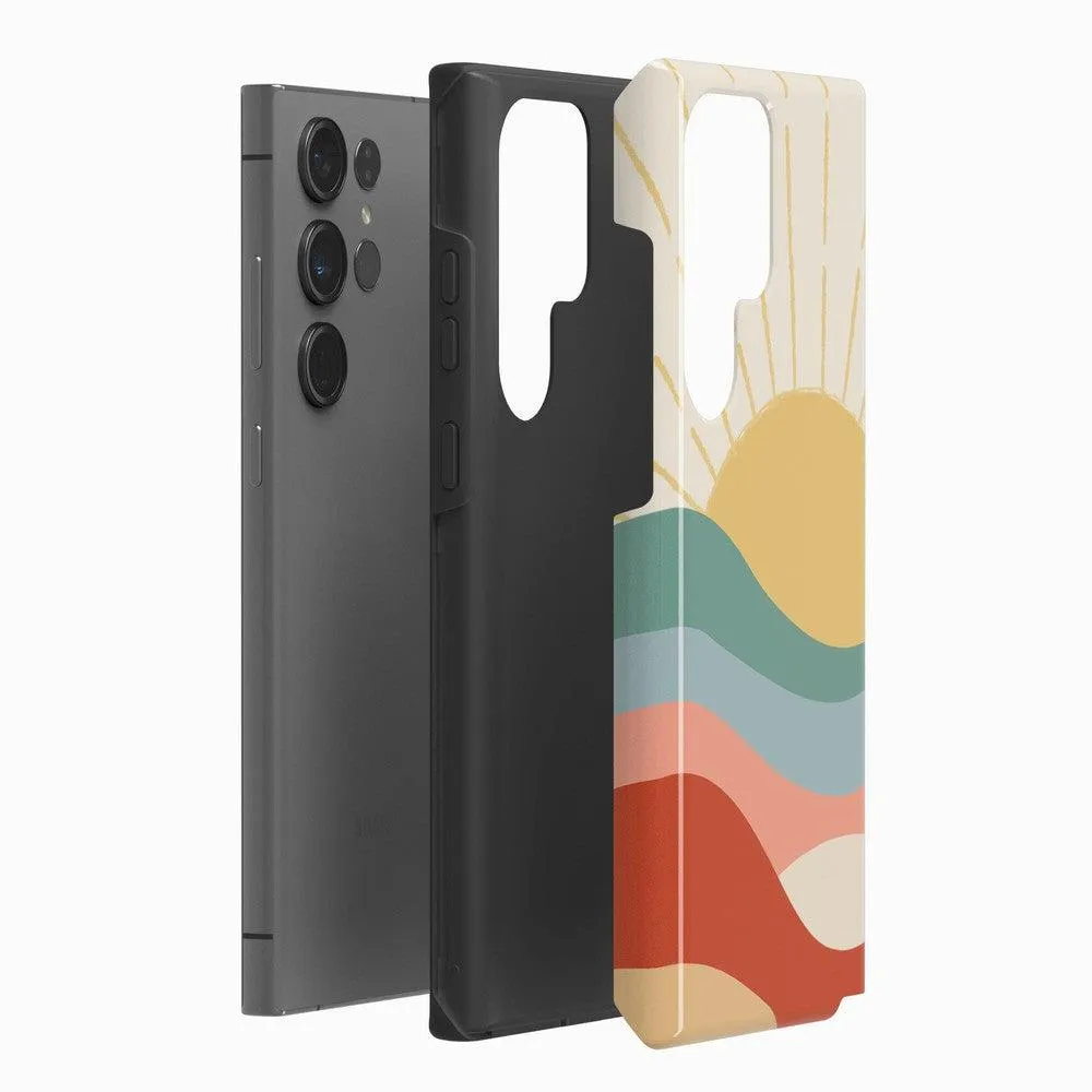 #1 Best Seller: Here Comes the Sun | Colorblock Sunset Samsung Case  Limited Release!