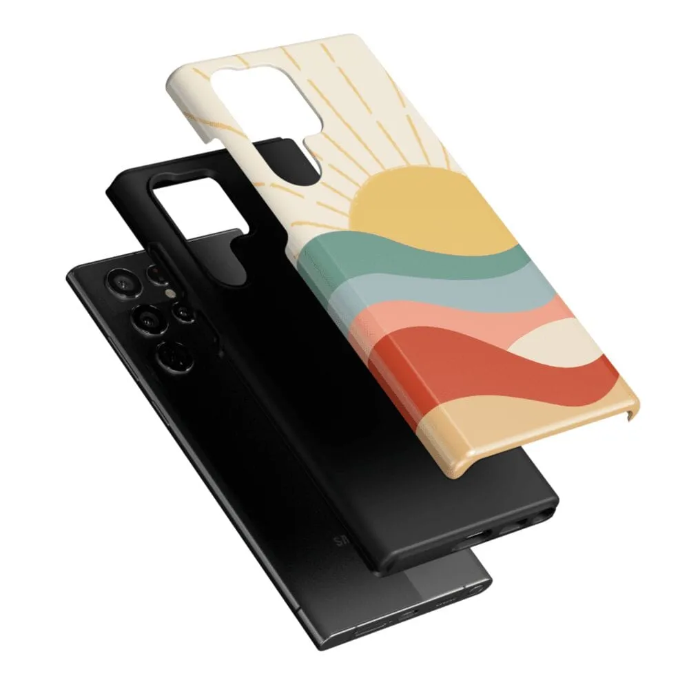#1 Best Seller: Here Comes the Sun | Colorblock Sunset Samsung Case  Limited Release!