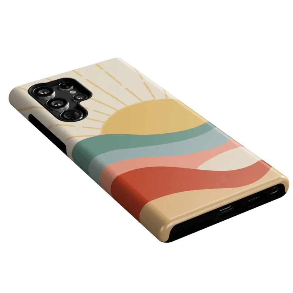 #1 Best Seller: Here Comes the Sun | Colorblock Sunset Samsung Case  Limited Release!