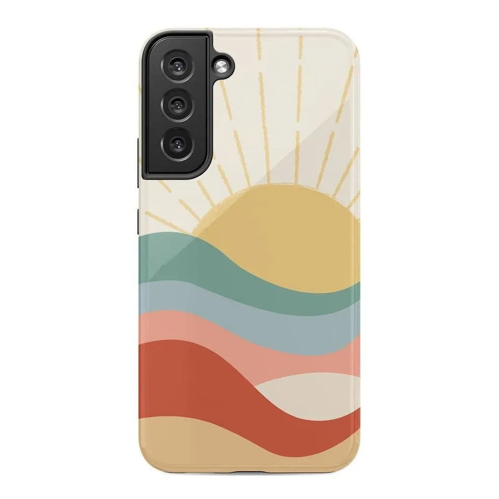 #1 Best Seller: Here Comes the Sun | Colorblock Sunset Samsung Case  Limited Release!
