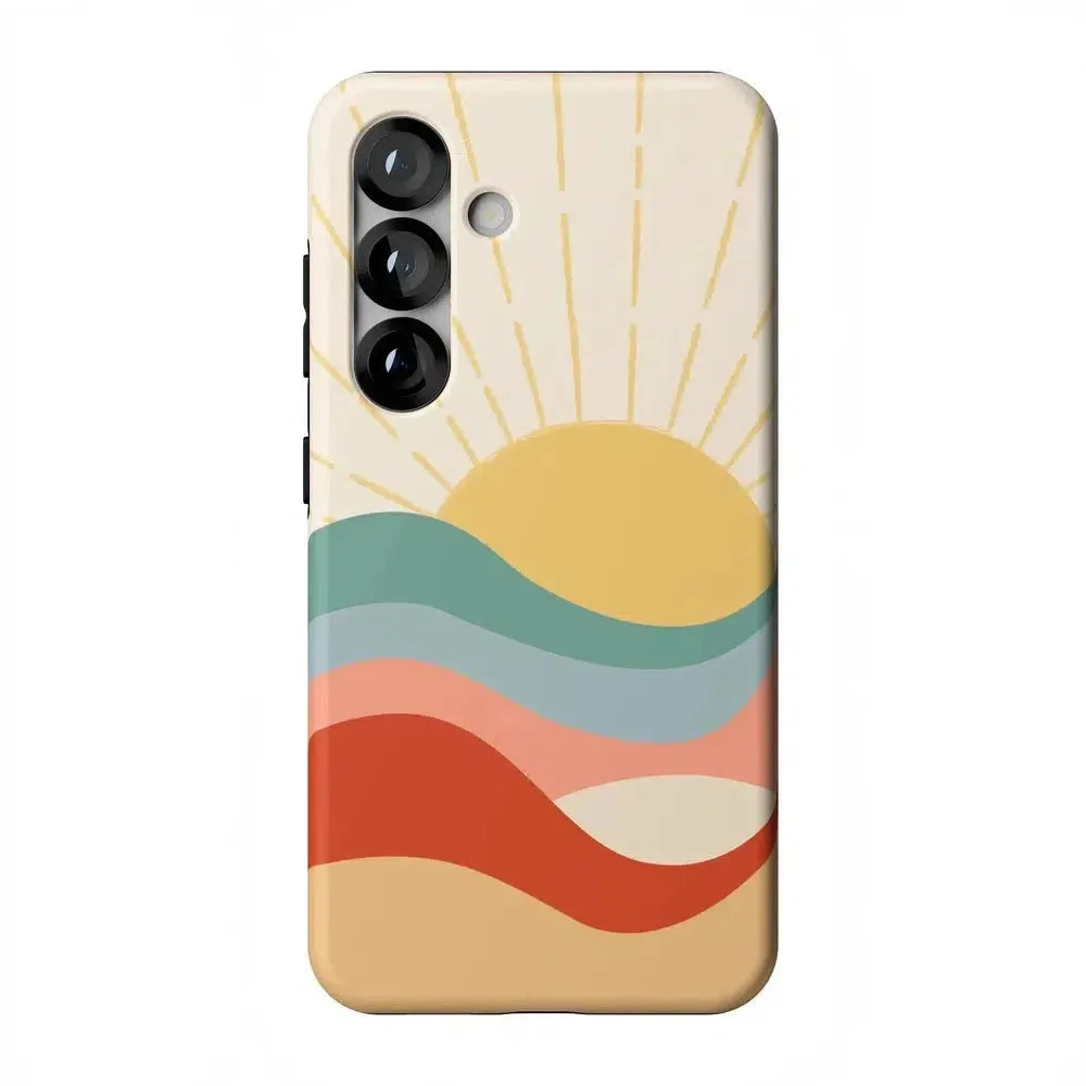 #1 Best Seller: Here Comes the Sun | Colorblock Sunset Samsung Case  Limited Release!