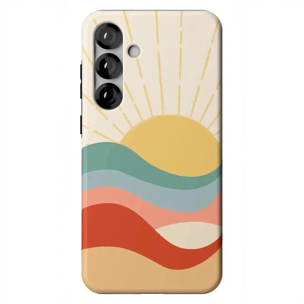 #1 Best Seller: Here Comes the Sun | Colorblock Sunset Samsung Case  Limited Release!