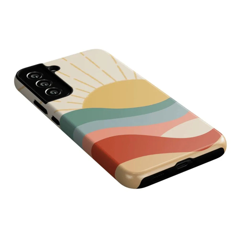 #1 Best Seller: Here Comes the Sun | Colorblock Sunset Samsung Case  Limited Release!