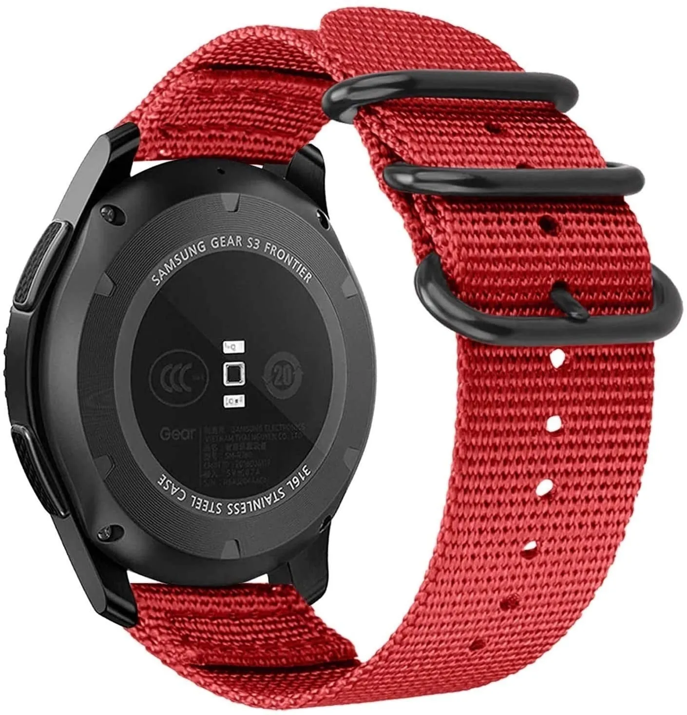 #1 Best Seller: Huawei Watch 3 (Pro) Nylon Strap with Buckle (Red)  Almost Sold Out!