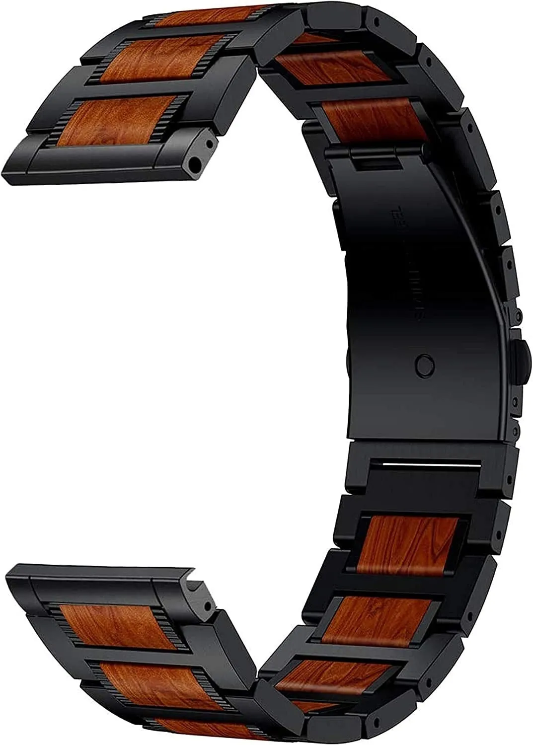 #1 Best Seller: Huawei Watch 3 (Pro) Wood/Steel Strap (Black)  Stylish & Comfortable