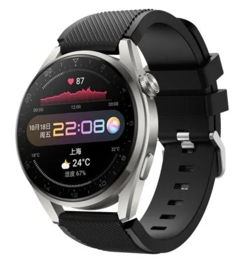 #1 Best Seller: Huawei Watch 3/3 Pro Silicone Strap (Black)  Limited Release!