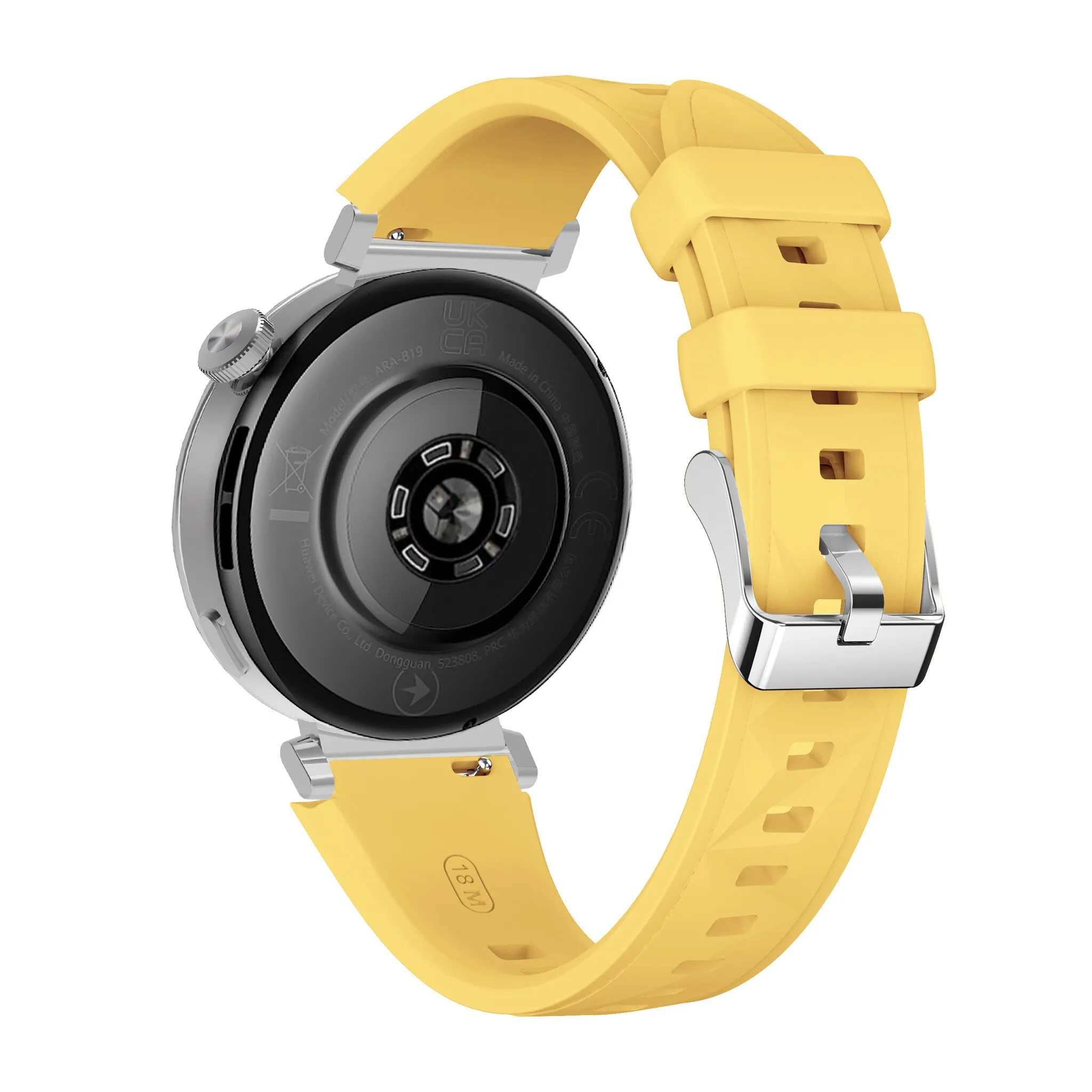 #1 Best Seller: Huawei Watch 5 - 42mm Premium Silicone Strap (Yellow)  Stylish & Comfortable