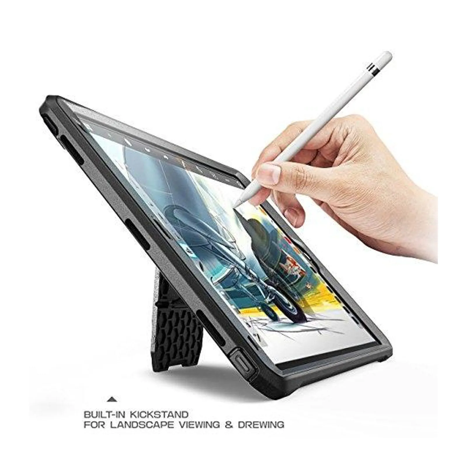 #1 Best Seller: iPad Air 10.5 inch (2019) Unicorn Beetle Pro Rugged Case with Screen Protector-Black  Limited Stock!