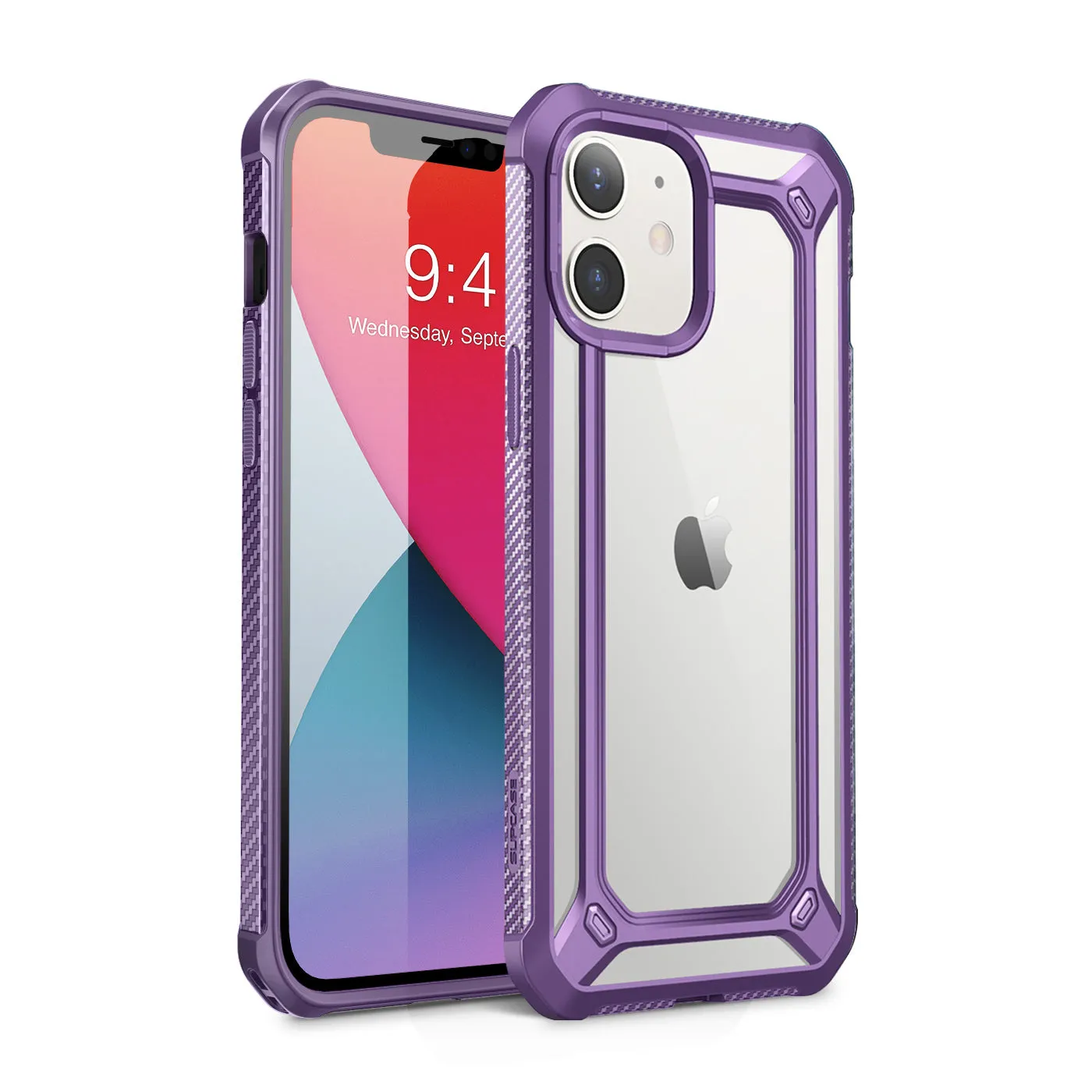 #1 Best Seller: iPhone 12 6.1 inch Unicorn Beetle Exo Clear Case-Purple  Last Few Pieces!