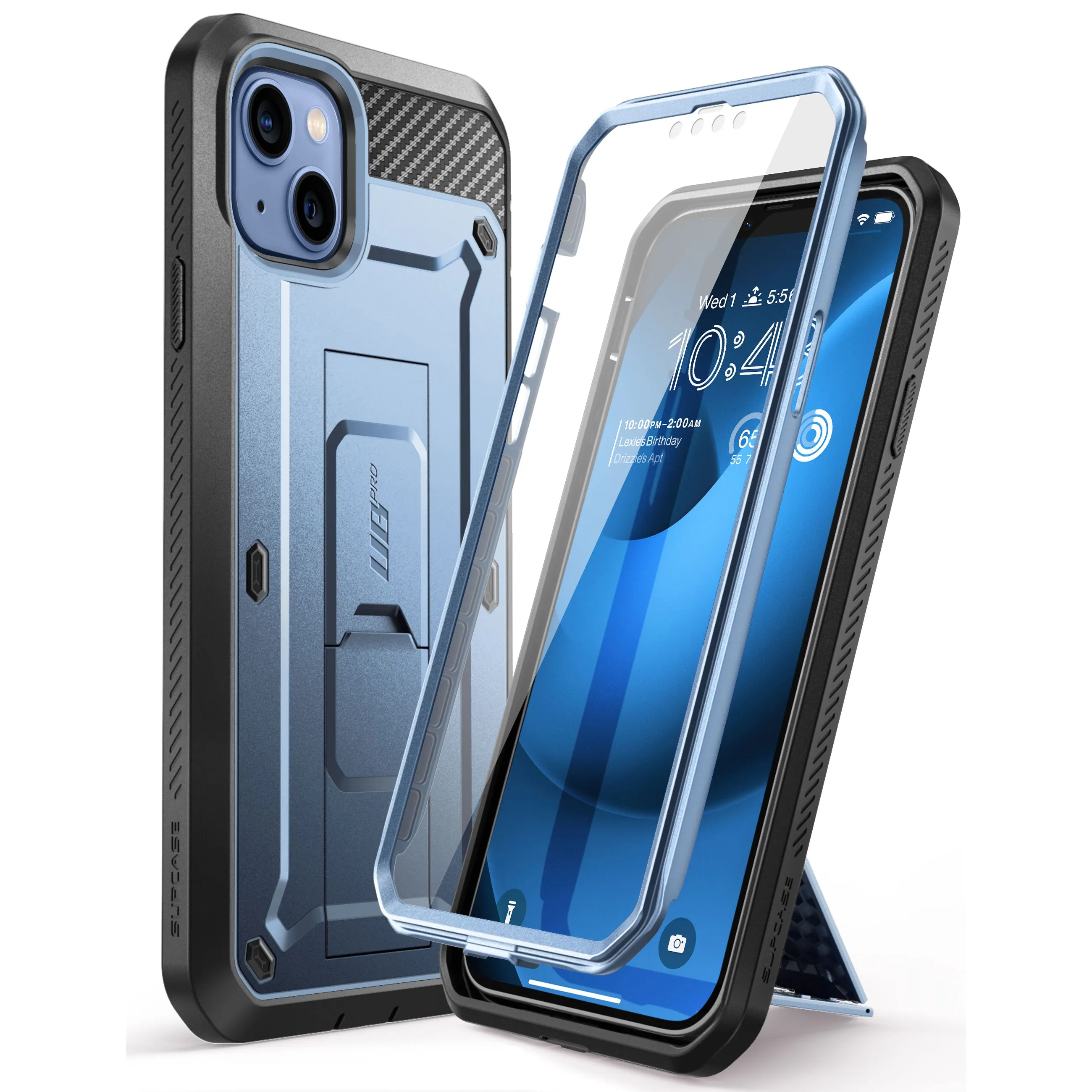 #1 Best Seller: iPhone 14 6.1 inch Unicorn Beetle PRO Rugged Case-Metallic Blue  Stylish & Comfortable