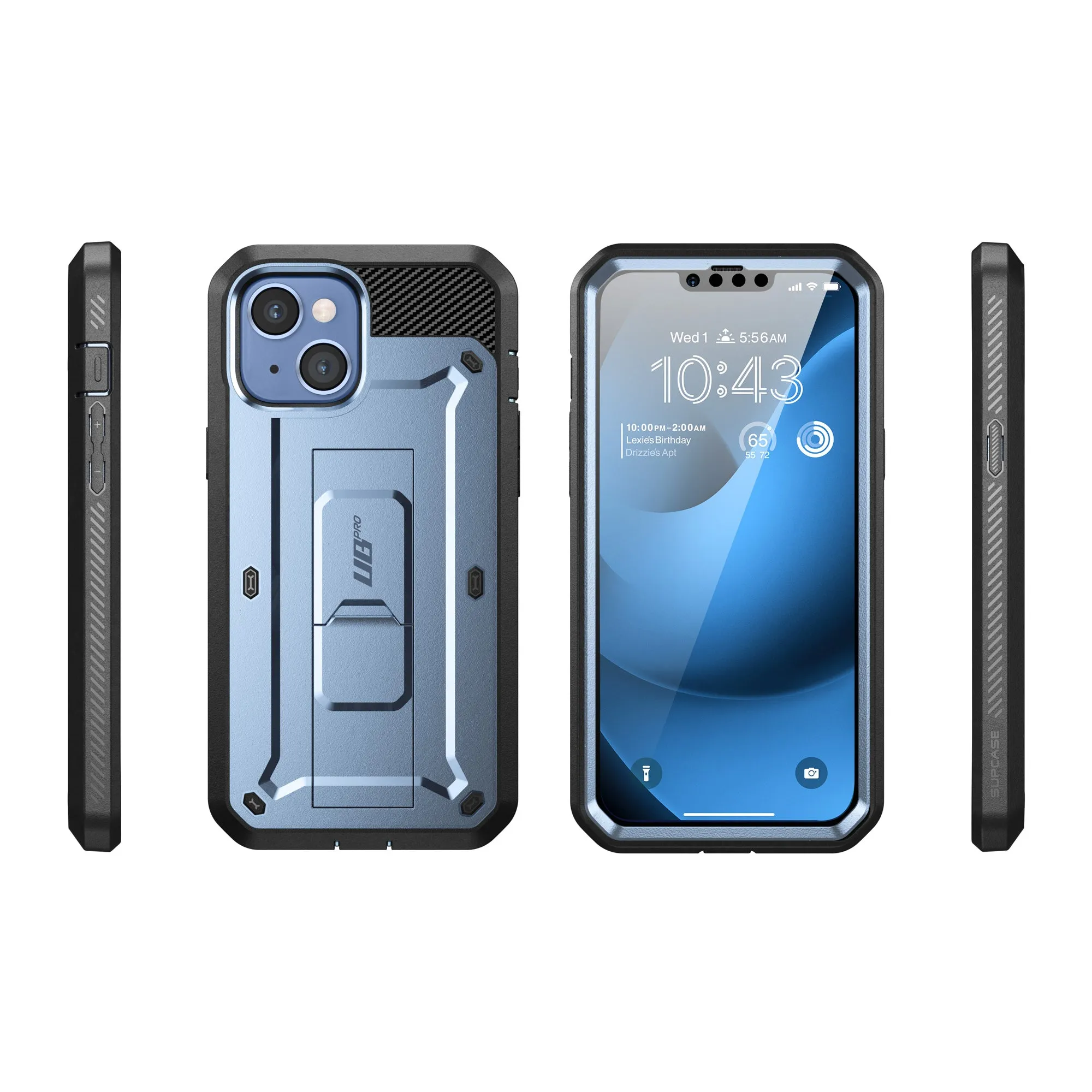 #1 Best Seller: iPhone 14 6.1 inch Unicorn Beetle PRO Rugged Case-Metallic Blue  Stylish & Comfortable