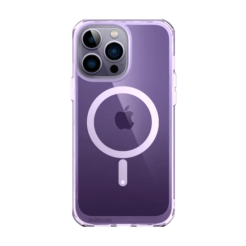 #1 Best Seller: iPhone 14 Pro Max 6.7 inch Unicorn Beetle MAG Slim Clear MagSafe Case-Purple Fog  Ends Soon!