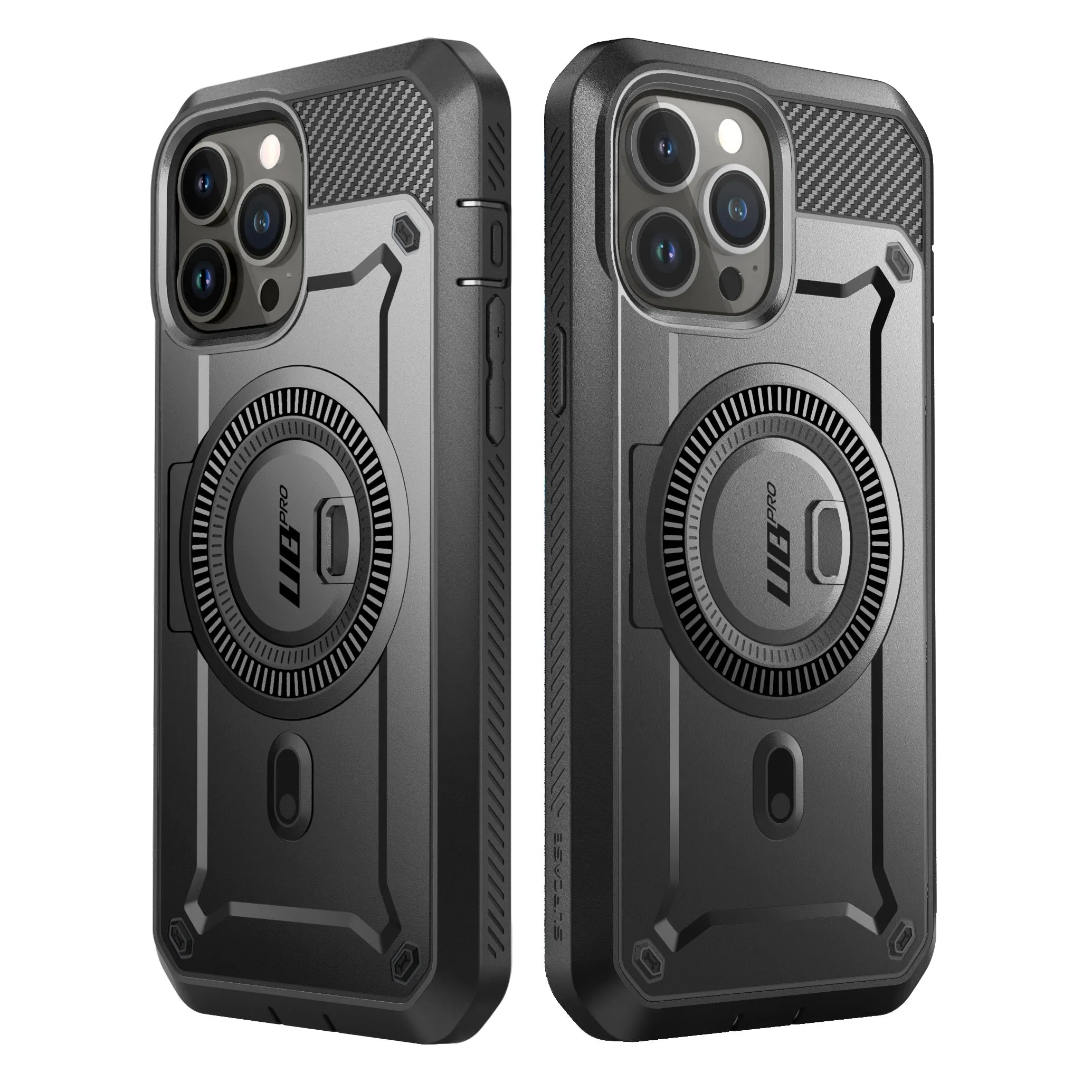 #1 Best Seller: iPhone 14 Pro Max 6.7 inch Unicorn Beetle PRO MAG Rugged Case with Tempered Glass-Black  Limited Stock!