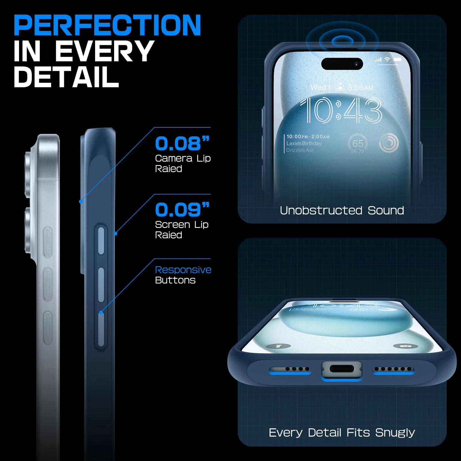 #1 Best Seller: iPhone 16 6.1 inch Unicorn Beetle MAG Slim Clear MagSafe Camera Control Button Case-Blue  Going Fast!