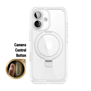 #1 Best Seller: iPhone 16 6.1 inch Unicorn Beetle MAG Stand Slim Clear MagSafe Camera Control Button Case-Clear  Last Chance!