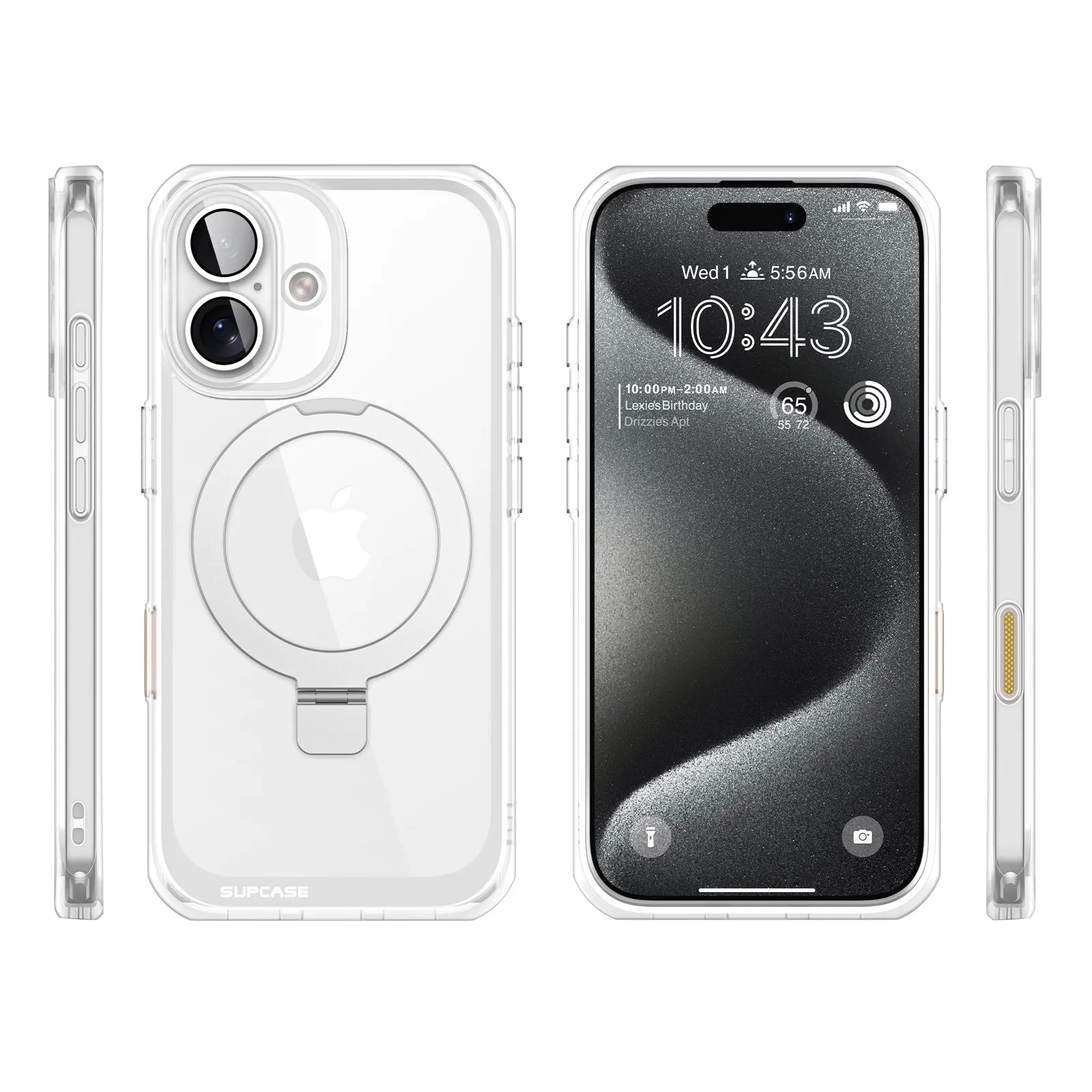 #1 Best Seller: iPhone 16 6.1 inch Unicorn Beetle MAG Stand Slim Clear MagSafe Camera Control Button Case-Clear  Last Chance!